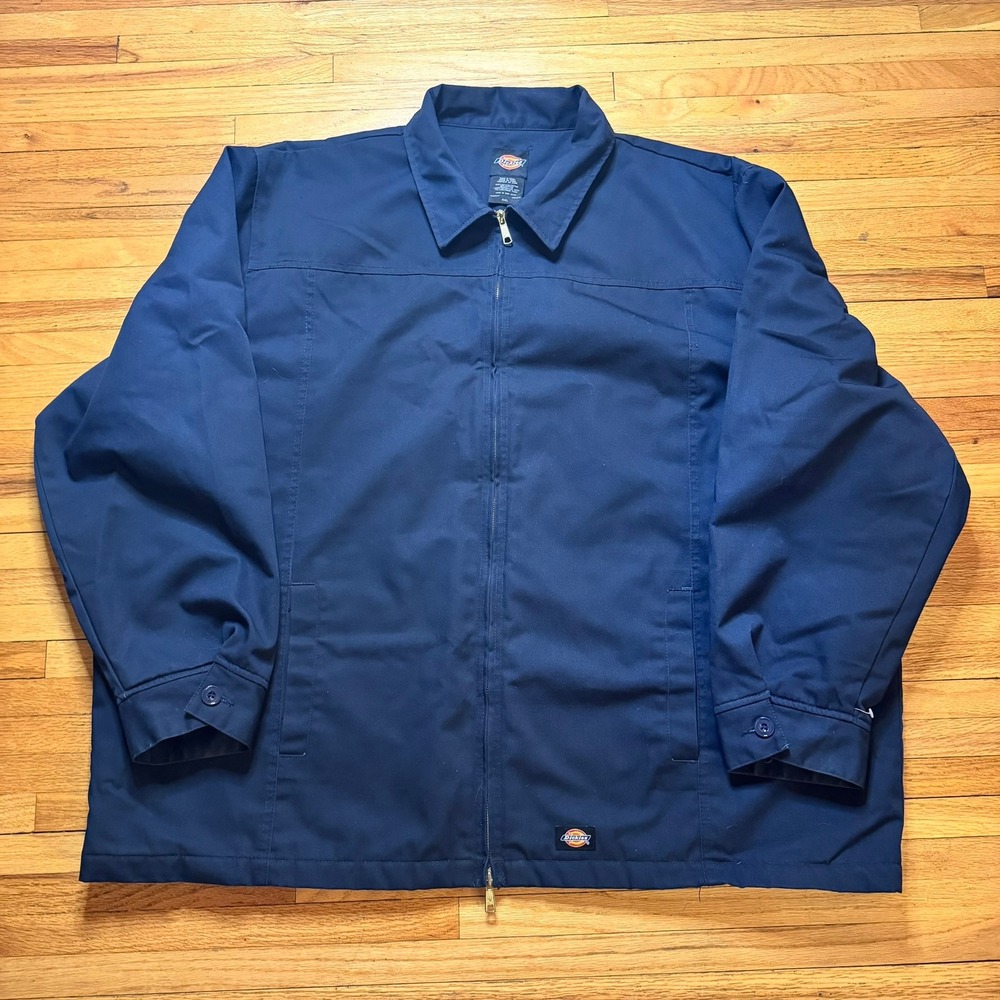 Dickies TJ100DN Insulated Eisenhower Jacket Mens 4XL Dark Navy Blue Work Coat